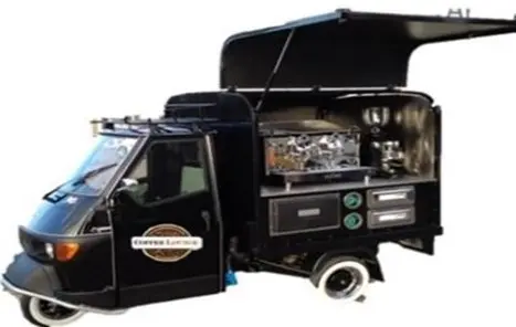 Mobiele barista bar (huur per dag)